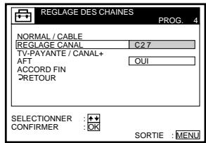 SONY SLV-SX80VC - Présélection des canaux (suite) - 2