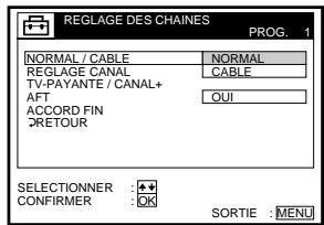 SONY SLV-SX80VC - Réglage du décodeur TV-Payante/Canal Plus (suite) - 9