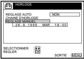SONY SLV-SX80VC - 6e étape : Réglage de l'horloge (suite) - 9