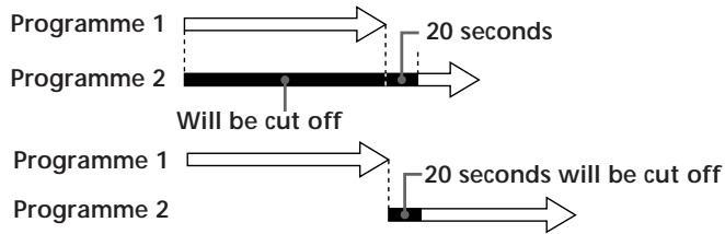 SONY SLV-X817ME - When the timer settings overlap - 1