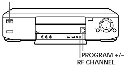 SONY SLV-X817ME - Tuning your TV to the VCR - 1