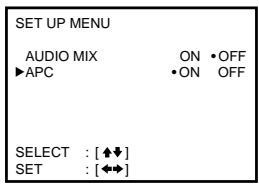 SONY SLV-X817ME - About Adaptive Picture Control (APC) - 1