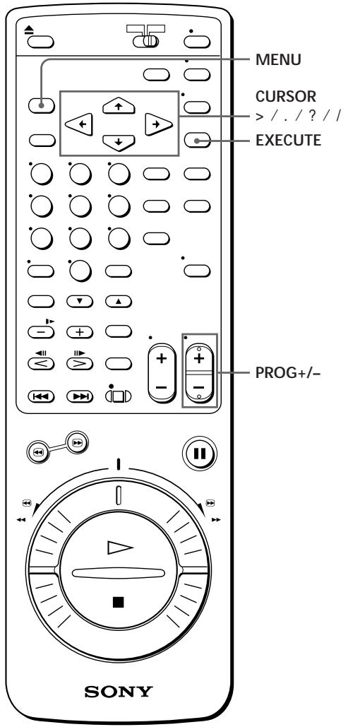 SONY SLV-X821MK2 - Setting up G-CODE manually - 1