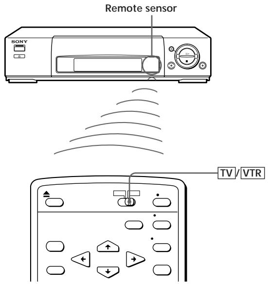 SONY SLV-X821MK2 - Using the remote commander - 1