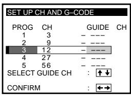 SONY SLV-X827MN - Setting up G-CODE - 9
