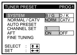 SONY SLV-X827MN - Presetting all receivable channels automatically - 5