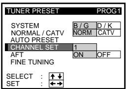 SONY SLV-X827MN - Presetting all receivable channels automatically - 2