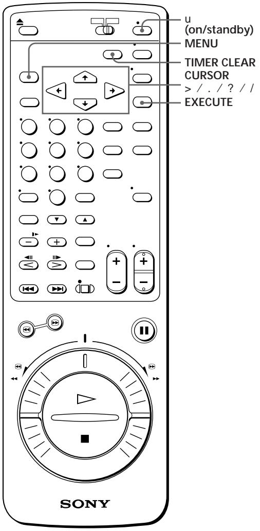 SONY SLV-X842ML - Checking/changing/ cancelling timer settings - 1