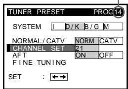 SONY SLV-X842ML - Tuning the VCR to TV channels manually (continued) - 1