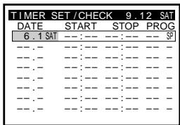 SONY SLV-X842ML - Set the date to start recording. - 2