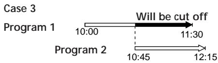 SONY SLV-X842ML - When the timer settings overlap - 3
