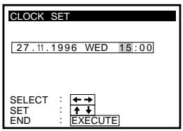 SONY SLV-X842ML - Setting the clock manually (continued) - 1