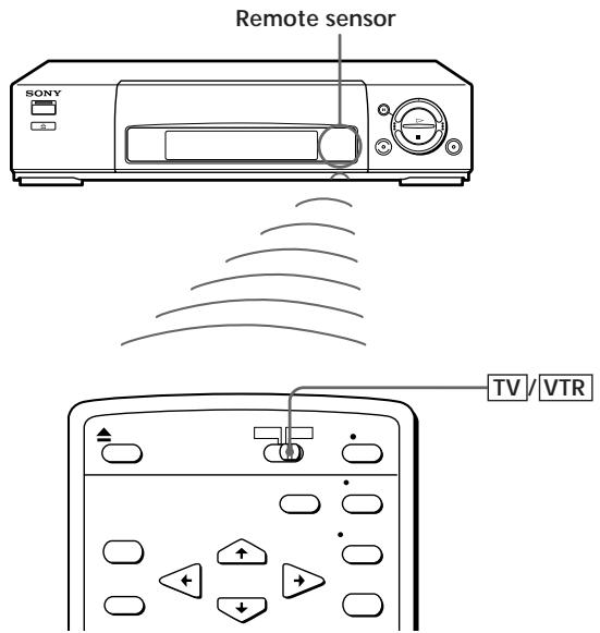 SONY SLV-X842ML - Using the remote commander - 1