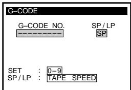 SONY SLV-X842ML - Press G-CODE. - 1