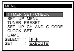 SONY SLV-X842ML - MENU - 1