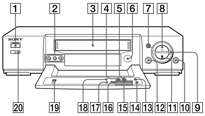 SONY SLV-X842ML - Front panel, with drop down panel opened - 1