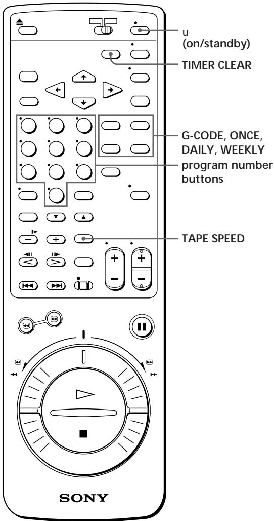 SONY SLV-X842ML - Recording TV programs using G-CODE - 1
