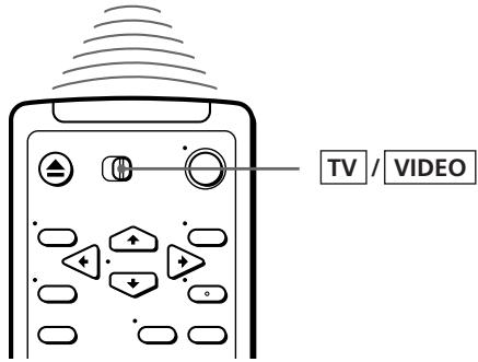 SONY SLV-X847ML - Using the remote commander - 2