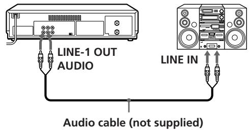 SONY SLV-X847ML - To a stereo system - 2