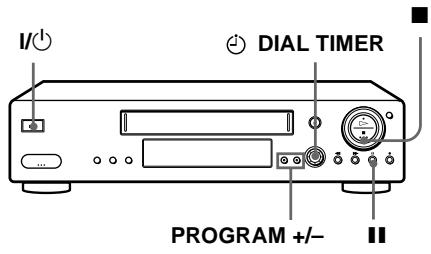SONY SLV-X9G - Recording TV programmes using the Dial Timer - 1