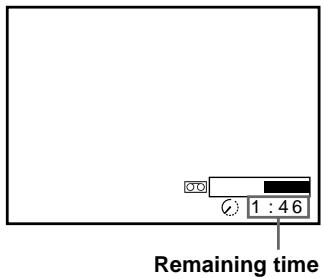 SONY SLV-X9G - To check the remaining time - 2