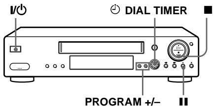 SONY SLV-X9N - Recording TV programmes using the Dial Timer - 1