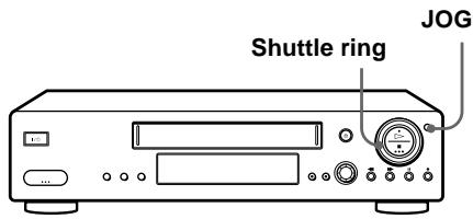 SONY SLV-X9N - Using the shuttle ring - 1