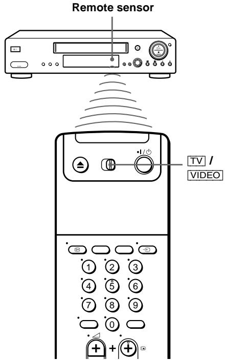 SONY SLV-X9N - Using the remote commander - 1