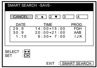 SONY SLV-X9N - To assign a memory number after recording - 2