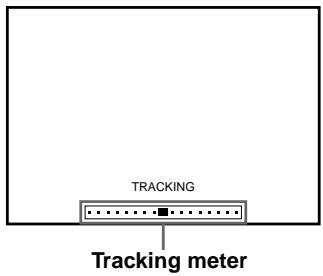 SONY SLV-X9N - Adjusting the tracking - 1