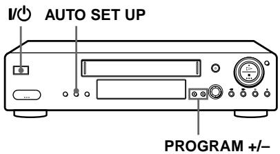 SONY SLV-X9N - Step 5 : Setting up the VCR with the Auto Set Up function - 1