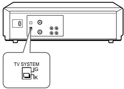 SONY SLV-XA145ME - Selecting the TV system - 1