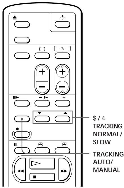 SONY SLV-XA145ME - Adjusting the tracking - 1