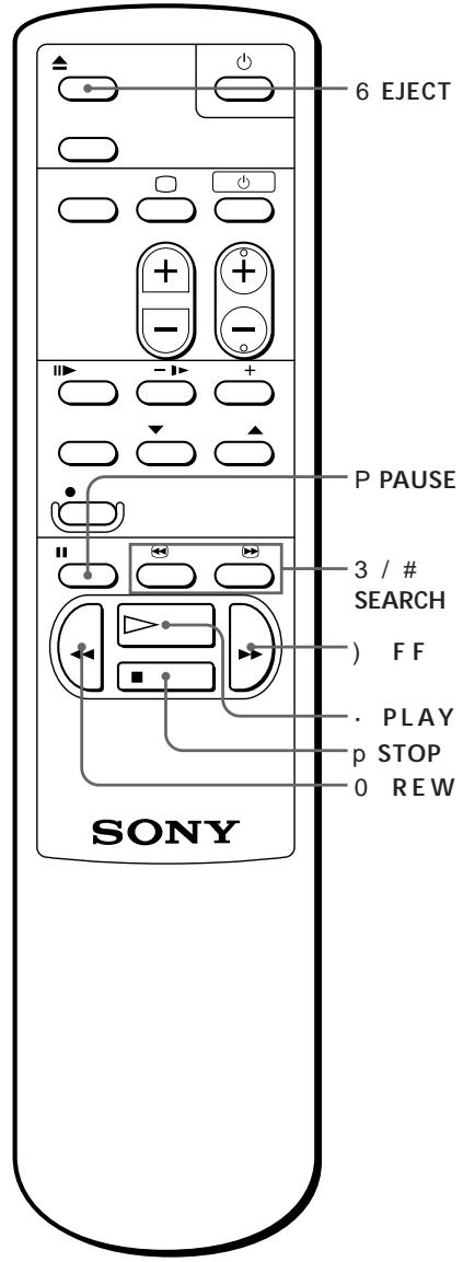 SONY SLV-XA145PS - Playing a tape - 1