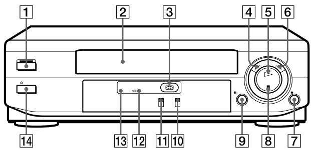 SONY SLV-XA17PS - Front panel (SLV-XA37PS/XA137PS) - 1