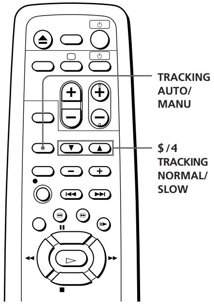 SONY SLV-XA37PS - Adjusting the tracking - 1
