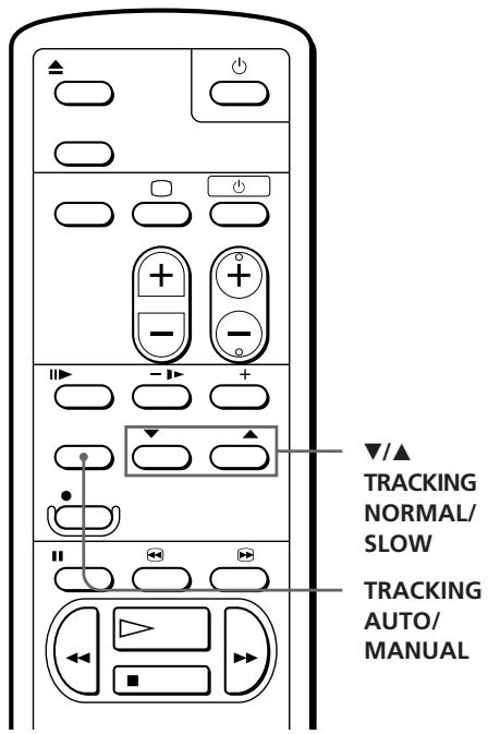 SONY SLV-XF245SV - Adjusting the tracking - 1