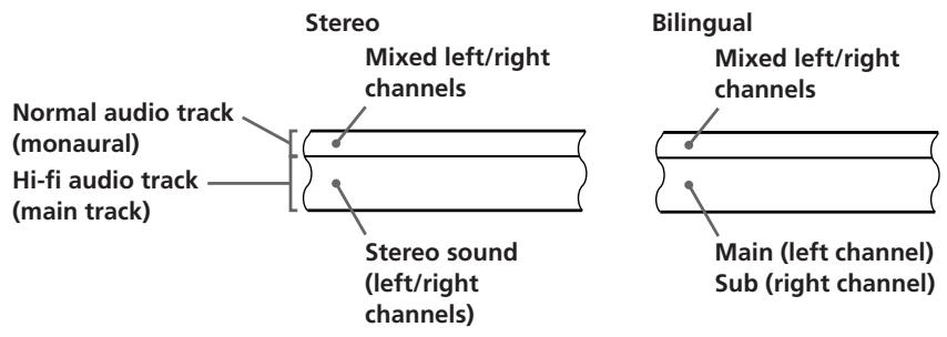 SONY SLV-XF245SV - How sound is recorded on a video tape - 1