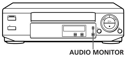 SONY SLV-XF245SV - Selecting the sound during playback - 1