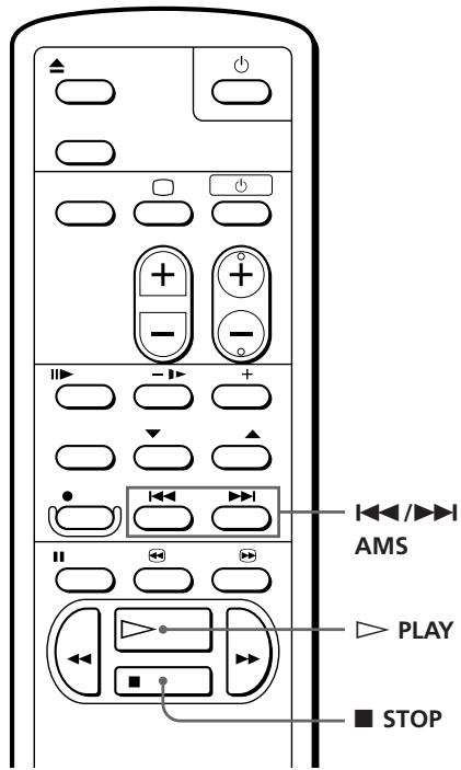 SONY SLV-XF245SV - Searching with the AMS function - 2