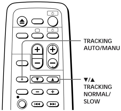 SONY SLV-XF247PS - Adjusting the tracking - 1