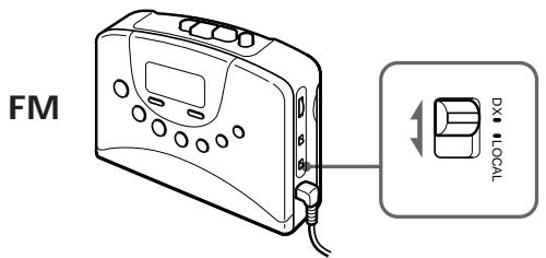 SONY WM-FX251 - To tune the station quickly - 1
