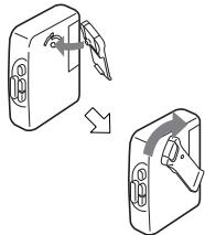 SONY WM-FX353 - Utilisation de l'attachment de ceinture - 2