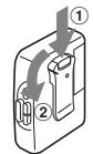 SONY WM-FX353 - Utilisation de l'attachment de ceinture - 1