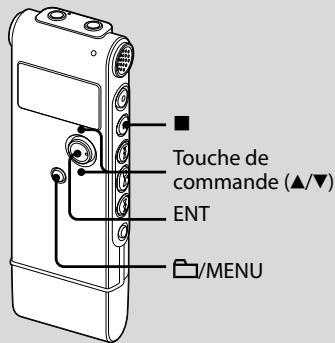 SONY ICD-UX60 - Etape 2:Réglage de l'horloge - 1
