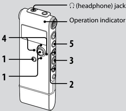 SONY ICD-UX60 - Playing Back Messages - 1