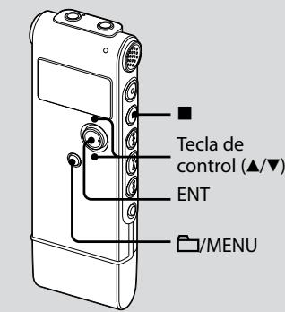 SONY ICD-UX60 - Paso 2: Ajuste del reloj - 1