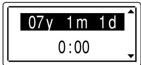 SONY ICD-UX60 - Press the control key toward  or  to select "07y1m1d," and then press ENT. - 1