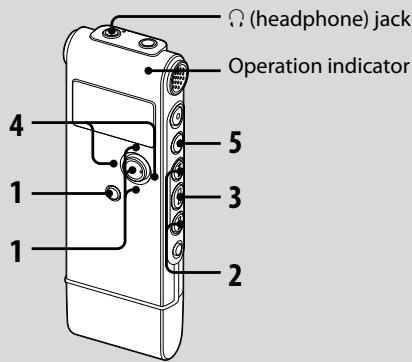SONY ICD-UX70 - Playing Back Messages - 1