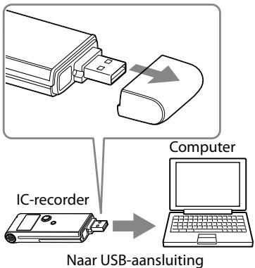 SONY ICD-UX70 - De IC-recorder aansluiten op de computer - 1